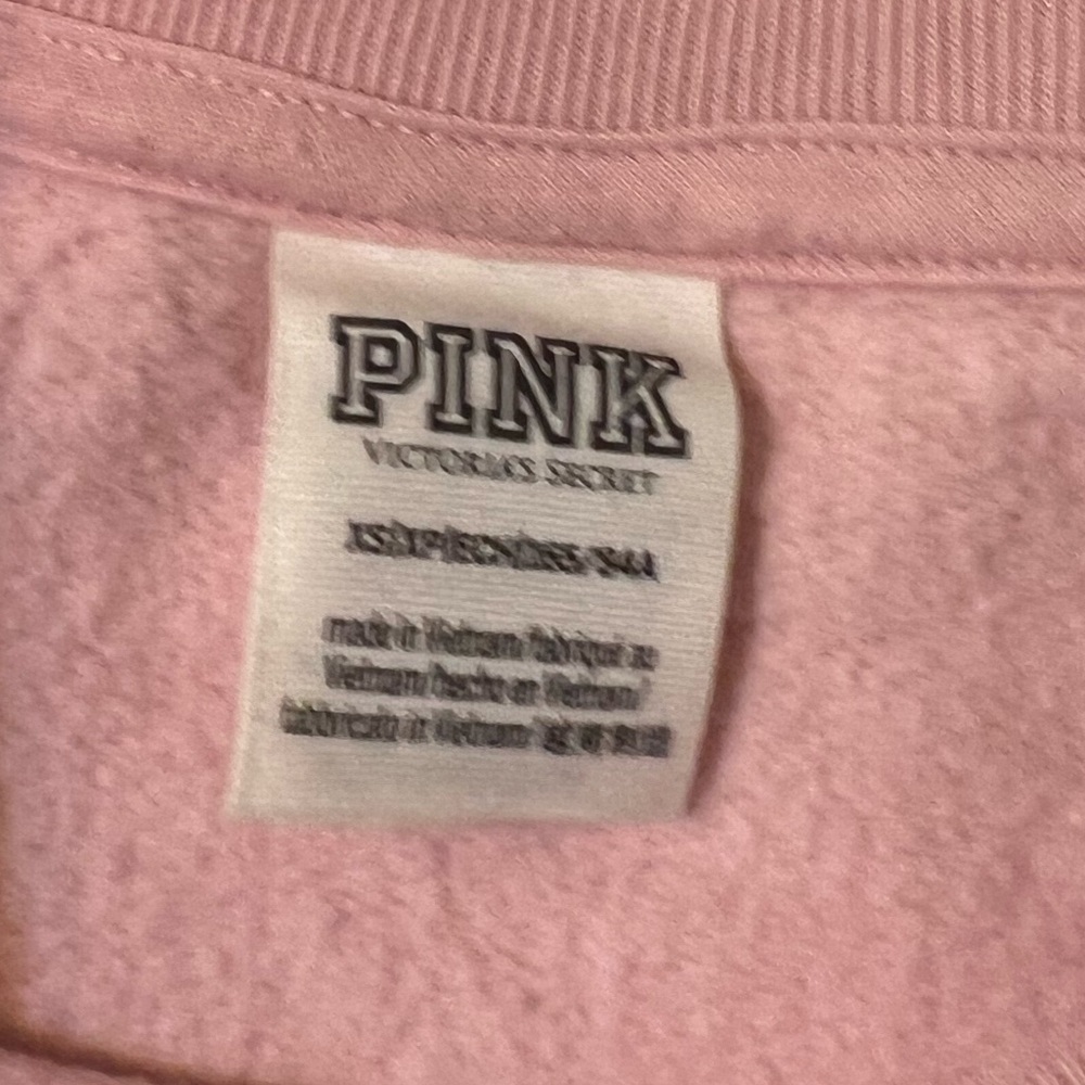 pink crewneck